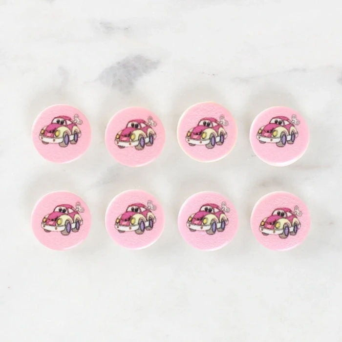 Loren Crafts 8li Araba Düğme - 1029