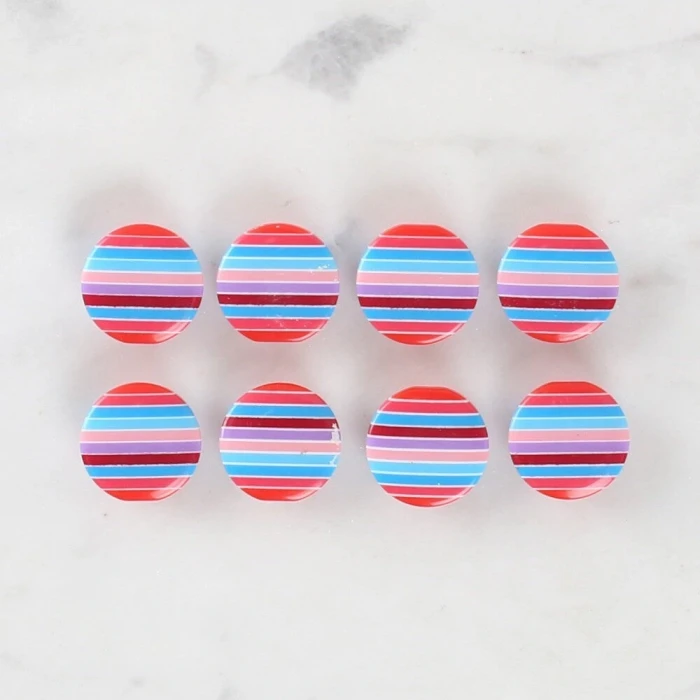 Loren Crafts 8li Desenli Düğme - 1106