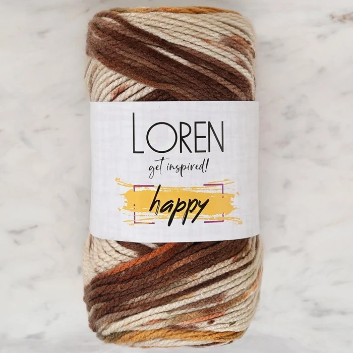 Loren Happy Ebruli El Örgü İpi - RH007 - 34292