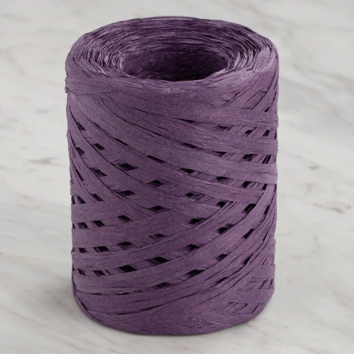Loren Natural Raffia 90 gr Mor Kağıt İp - 42