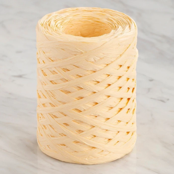 Loren Natural Raffia 90 gr Sarı Kağıt İp - 4