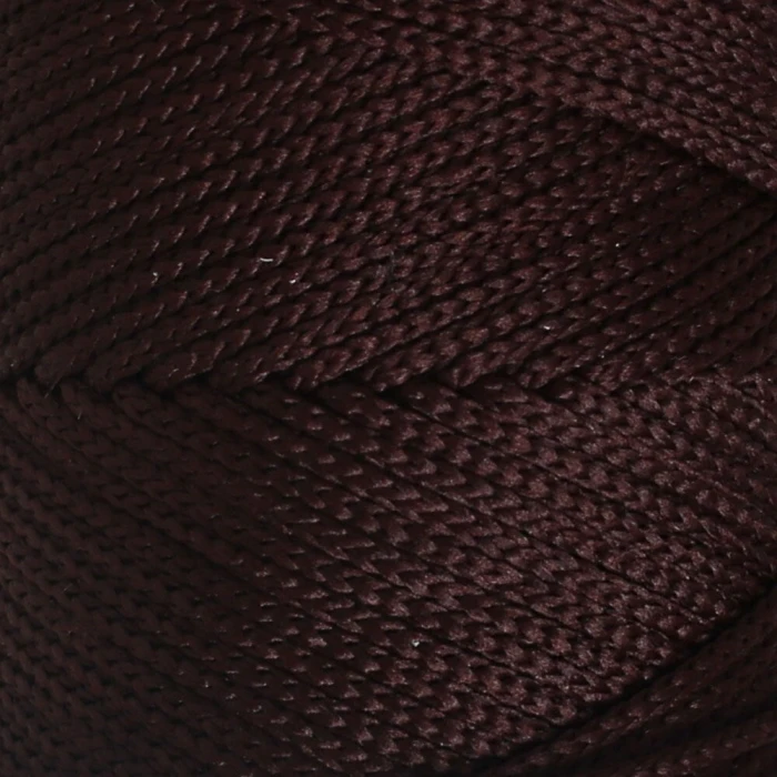 Loren Polyester Soft Macrame Koyu Kahverengi El Örgü İpi - LM034 - 34440