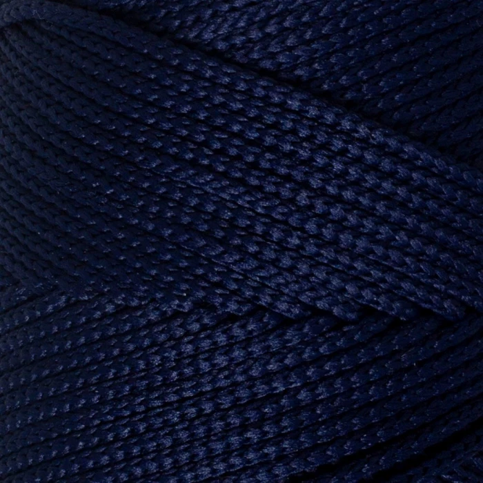Loren Polyester Soft Macrame Koyu Lacivert El Örgü İpi - LM030 - 34436