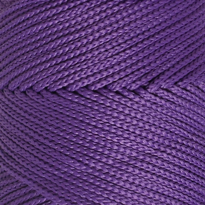 Loren Polyester Soft Macrame Koyu Mor El Örgü İpi - LM025 - 34434