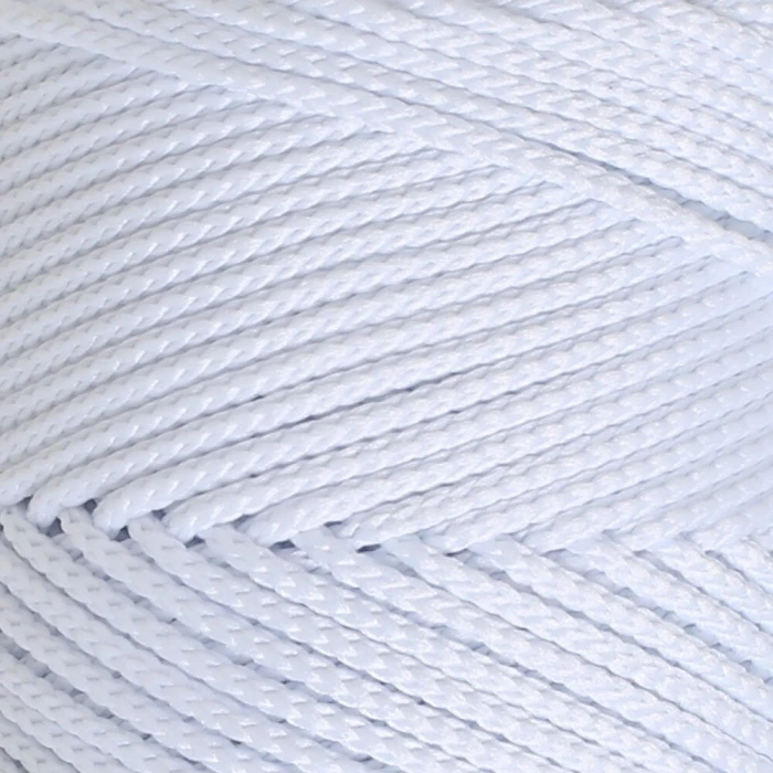 Loren Polyester Soft Macrame Optik Beyaz El Örgü İpi - LM001 - 34426