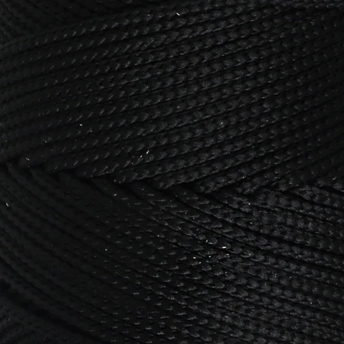 Loren Polyester Soft Macrame Siyah El Örgü İpi - LM040 - 34445