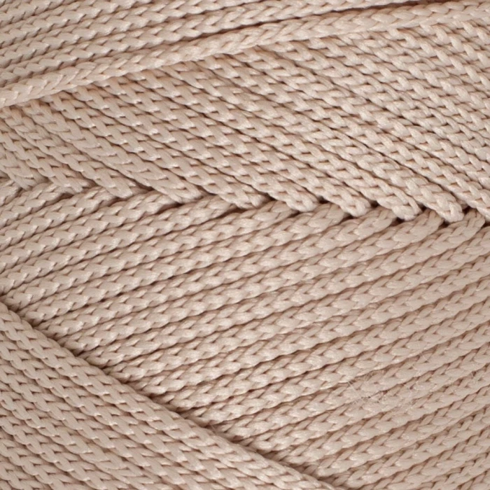 Loren Polyester Soft Macrame Taş Rengi El Örgü İpi - LM005 - 34428