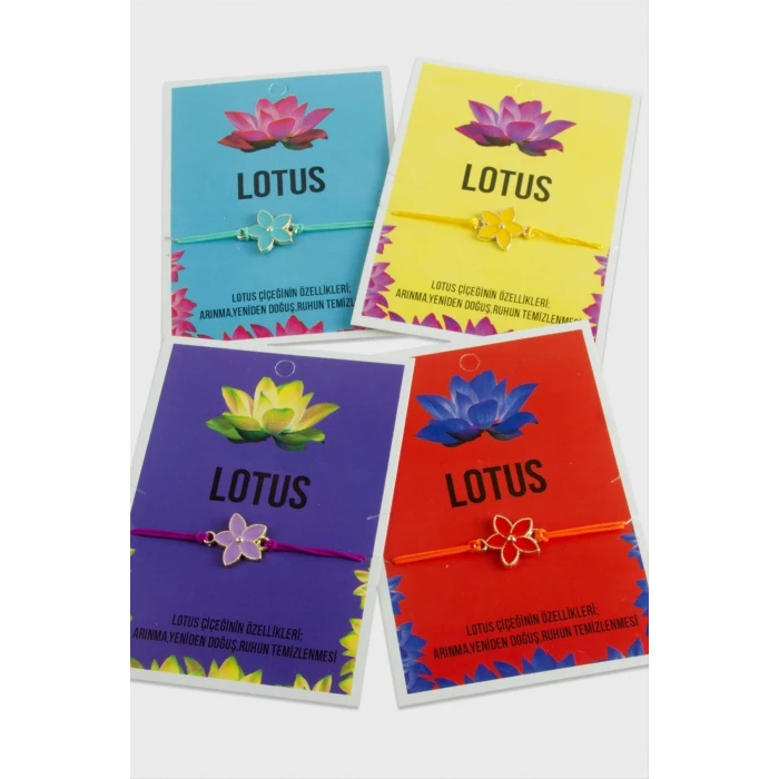 Lotus Karakteri İp Bileklik