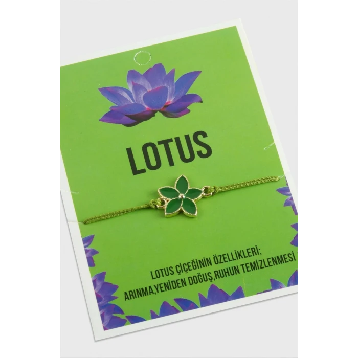 Lotus Karakteri İp Bileklik