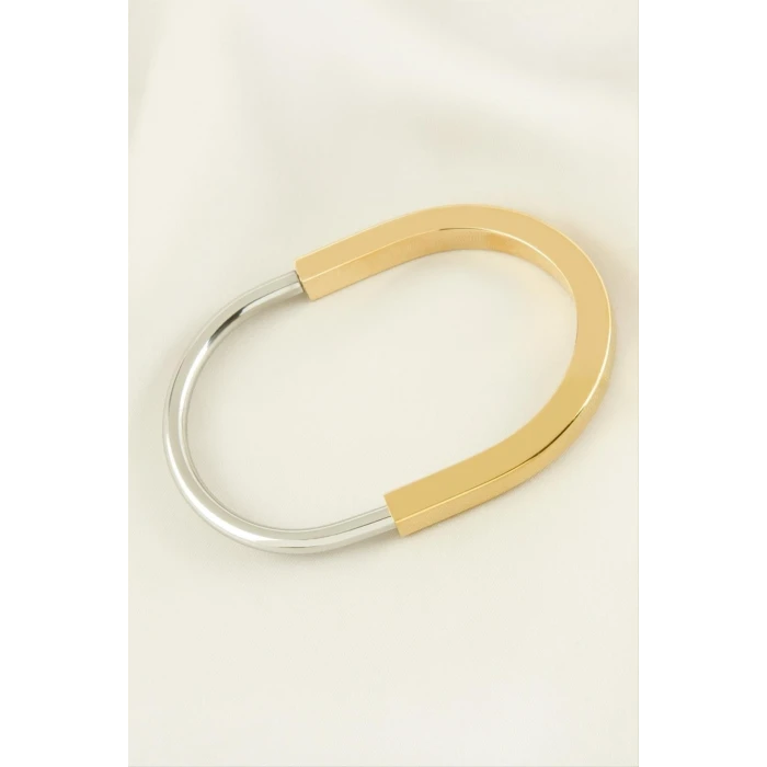 Lüks Çelik Kelepçe Bileklik