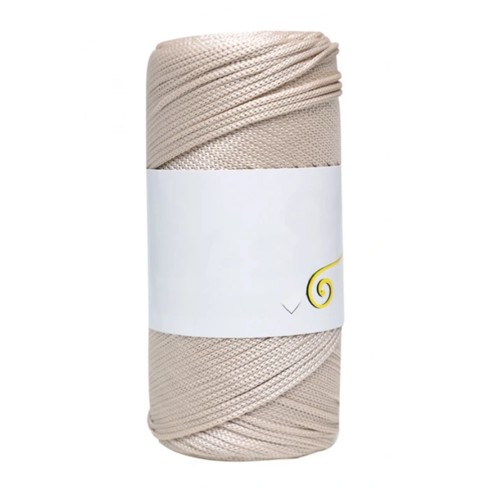 Makrome İpi 3mm Polyester  Bej