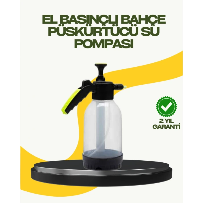 Manuel Basınçlı Köpük Püskürtücü Ayarlanabilir Nozullu 2 Litre Araba Yıkama