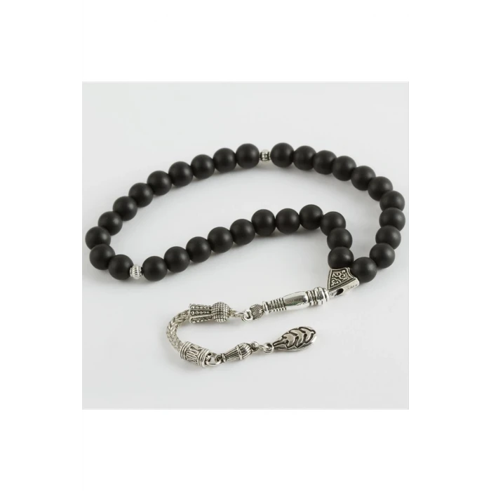 Mat Onix Doğaltaş Tesbih 8 mm