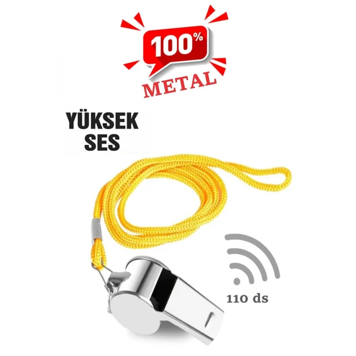 Metal Düdük - 110 Desibel