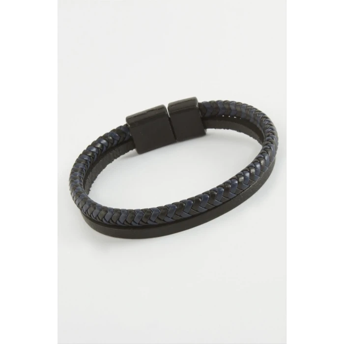 Mıknatıslı Orjinal Deri Bileklik