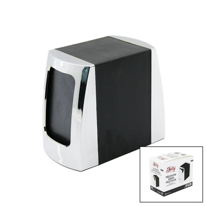 Milenyum Krom Çift Taraflı Yaylı Peçetelik