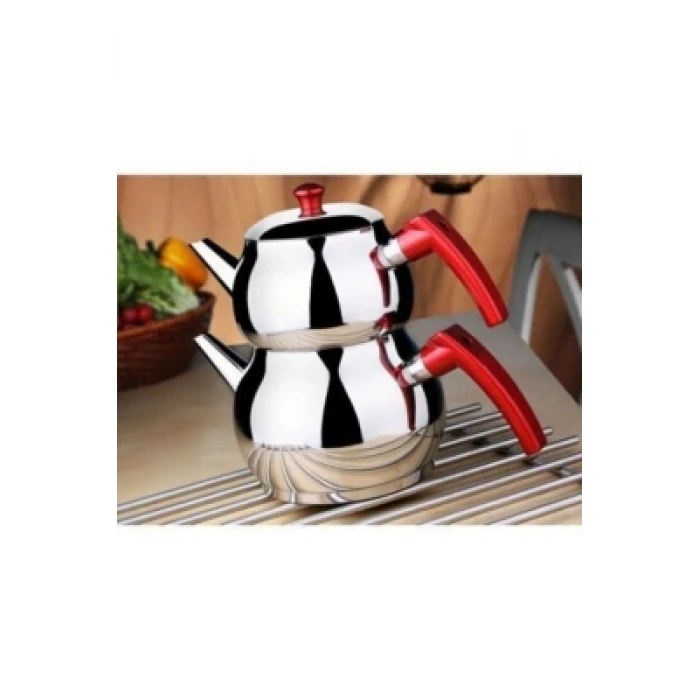 MİNİ 2LT KÜÇÜK BOY KÜRE ÇELİK ÇAYDANLIK SETİ (K95)