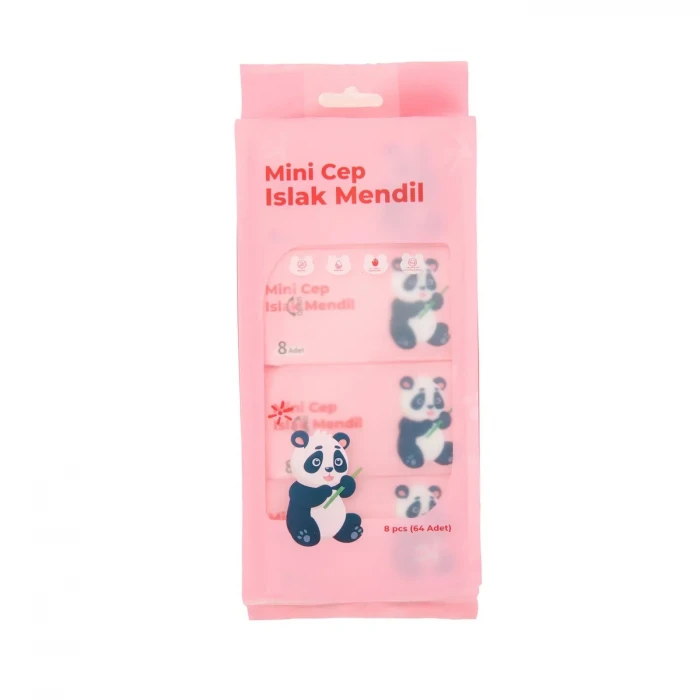 Mini Cep Islak Mendil Günlük Pratik 8'li Paket