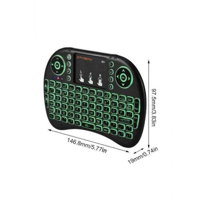 Mini Klavye  Pc Playstation Ledli Mouse Rgb Mouse Bluetooth Usb