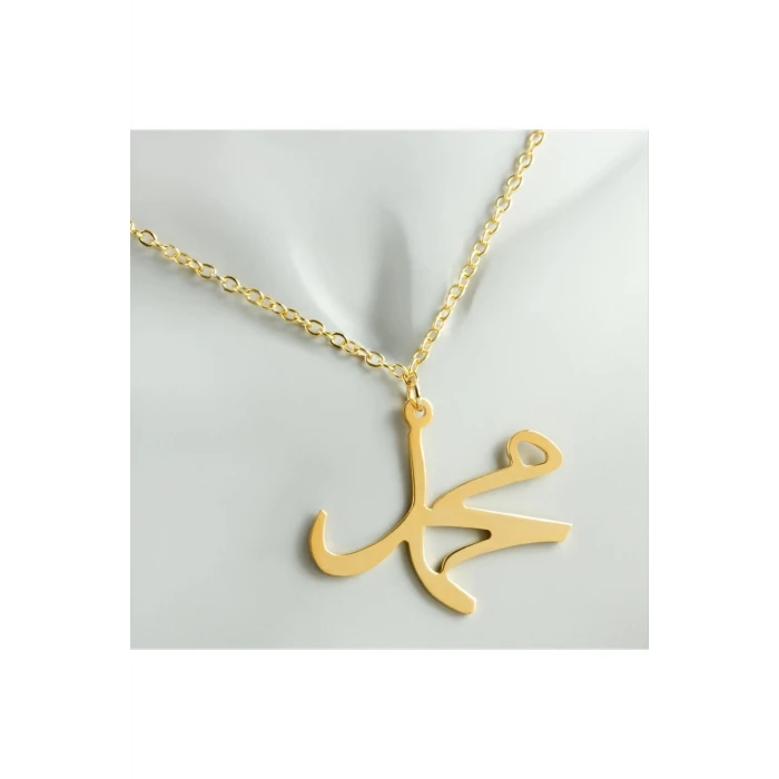 Muhammed Yazılı Uçlu Kolye