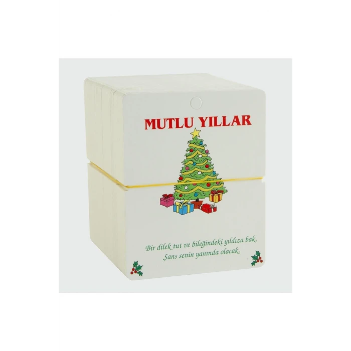 Mutlu Yıllar Bileklik Kartı 200 Adet