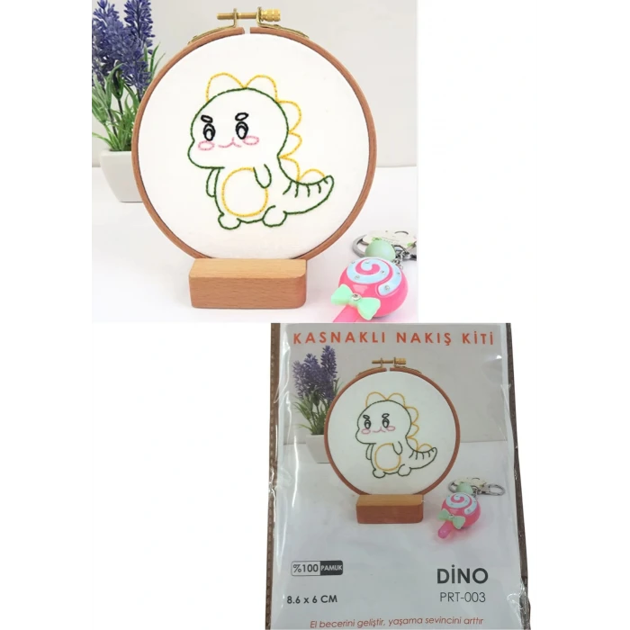Nakış Kitleri Kasnaklı 8.6 X 6 cm Dino