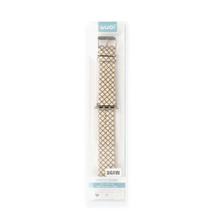 ieg™  Apple Watch 42mm Karo Motif Kordon - Mavi