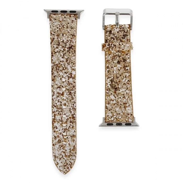 ieg™  Apple Watch 42mm Starry Taşlı Kordon - Gold