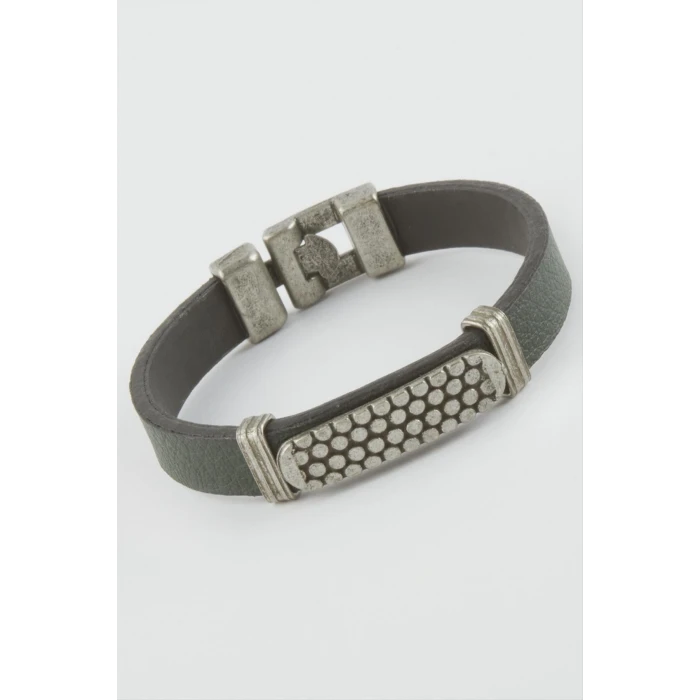 Noktalı Suni Deri Bileklik