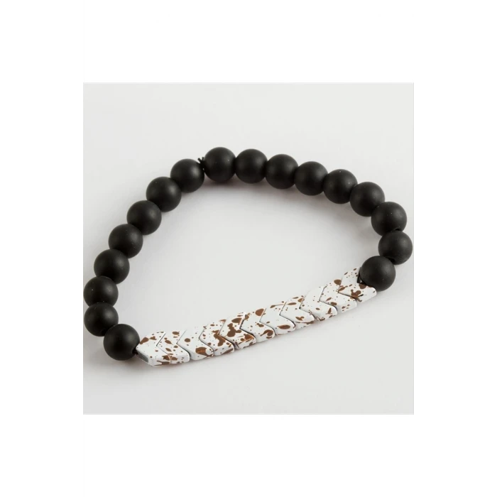 Onix Hematit Doğaltaş Bileklik