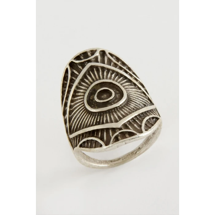 Osmanlı İşlemeli Metal Yüzük