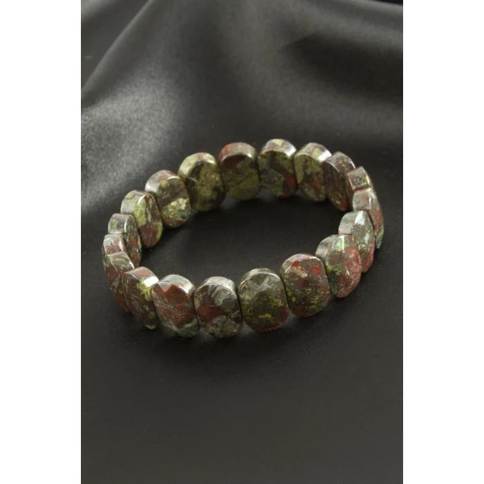 Oval Kesim Akik Doğaltaşlı Bileklik