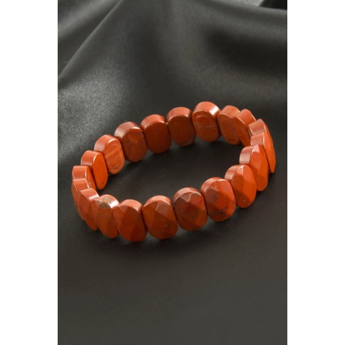 Oval Kesim Jasper Doğaltaşlı Bileklik