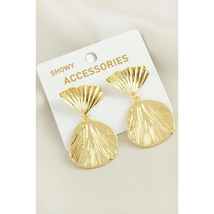 Oval Trend Metal Küpe