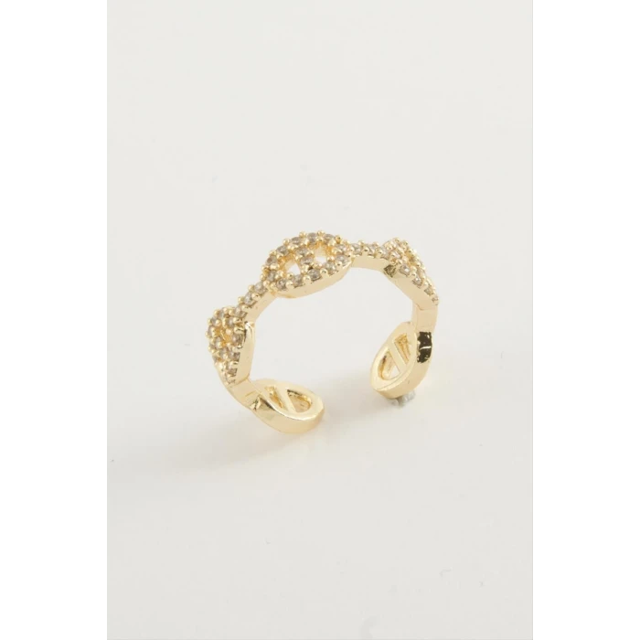 Oval Zirkon Taşlı Yüzük