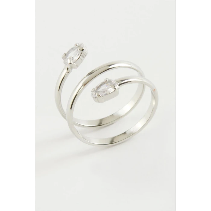 Oval Zirkon Taşlı Yüzük