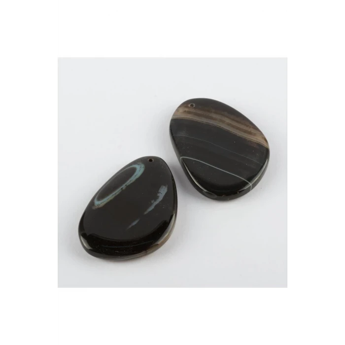 Özel Kesim Doğaltaş Plaka Akik Kolye Ucu