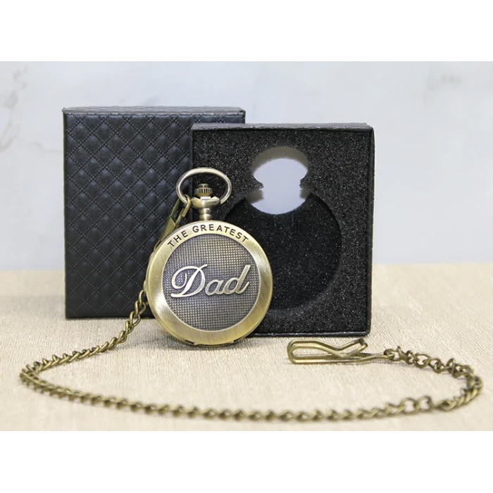 Özel Kutulu Dad (Baba) Tasarımlı Antik Köstekli Saat