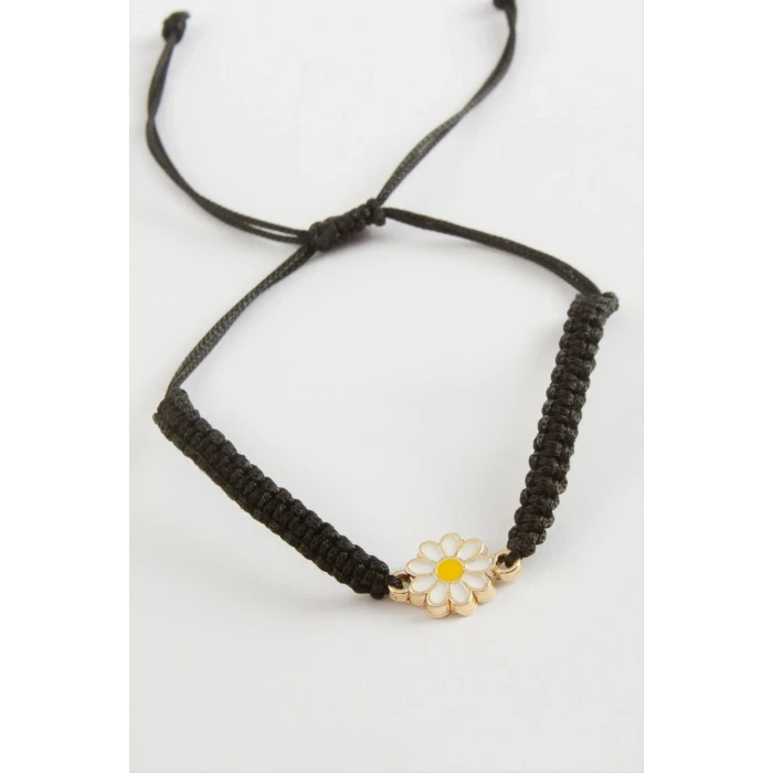 Papatya Makrome Örgülü Bileklik