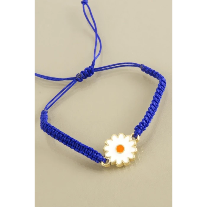 Papatya Makrome Örgülü Bileklik