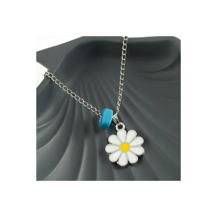 Papatya Mineli Kolye