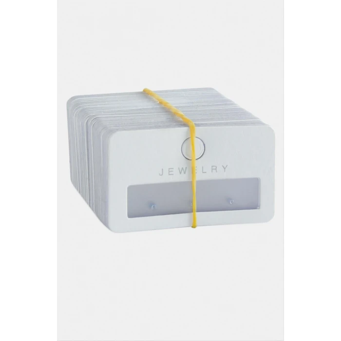 Pencere Plastik Küpe Kartı 100 Adet