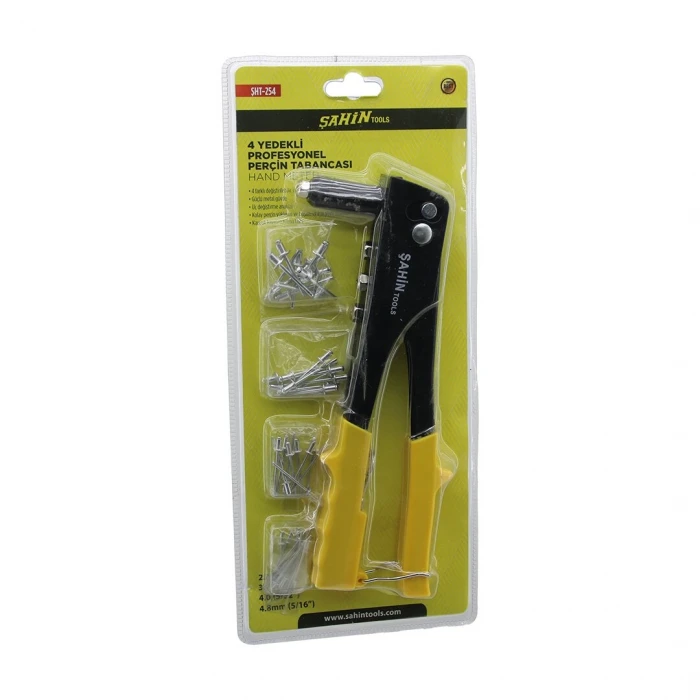 Perçin Tabanca Makine Seti = 4 Boy Uç = 2.4- 3.2 - 4 - 4.8 + 4 Boy Kalınlık X 10pcs=40pcs İğne