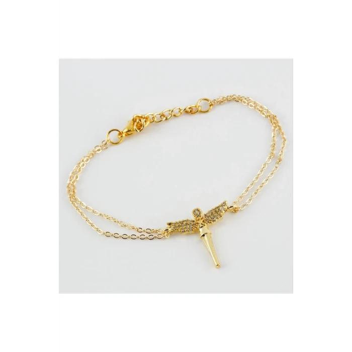 Peri Figürlü Zirkon Taşlı Bileklik