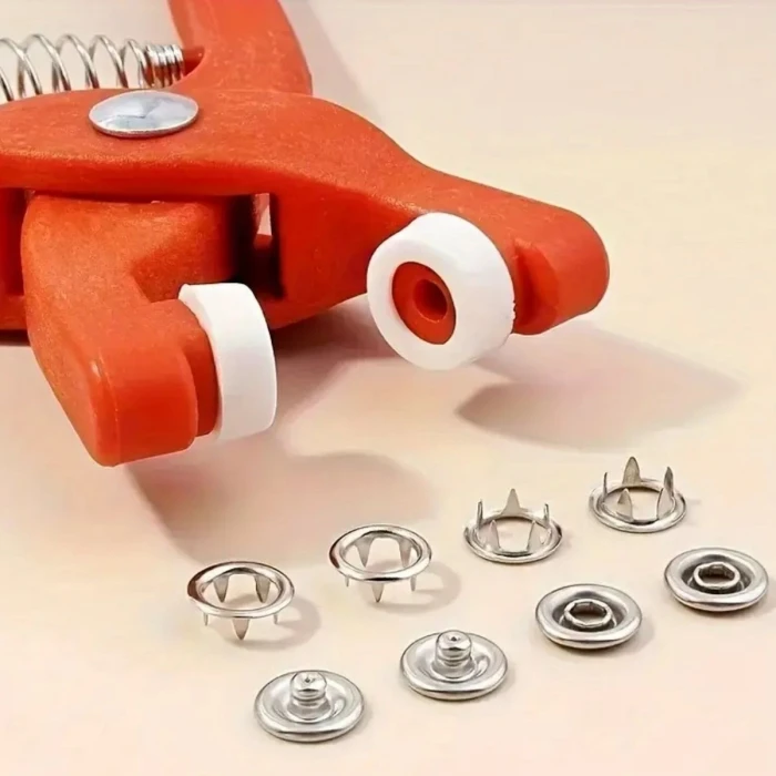 Plastik Çıt Çıt Pensi–Kıyafet, Bebek Önlüğü, Gömlek ve Tekstil Ürünleri İçin Çıtçıt Takma Aleti (4887)