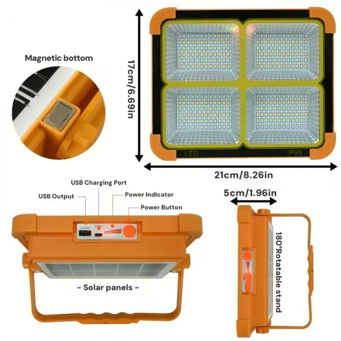 Prokama Ledli Solar Projektör 200w Bk-200w