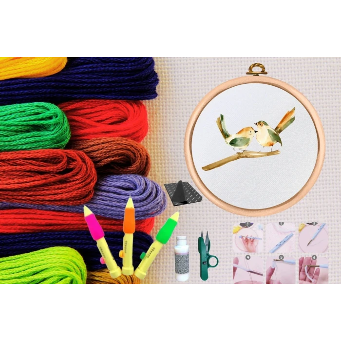 Punch Seti Nakış Seti Kasnaklı Kendin Yap Seti Seri 30