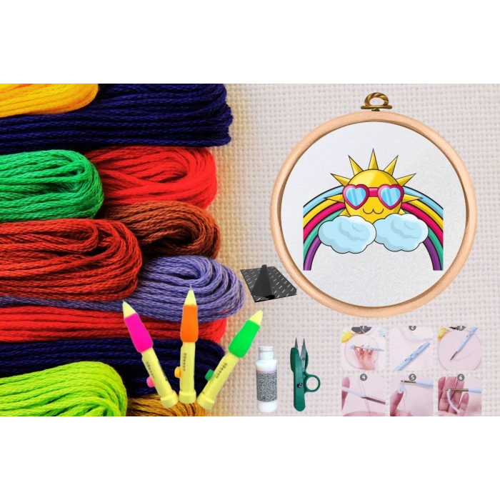 Punch Seti Nakış Seti Kasnaklı Kendin Yap Seti Seri 46