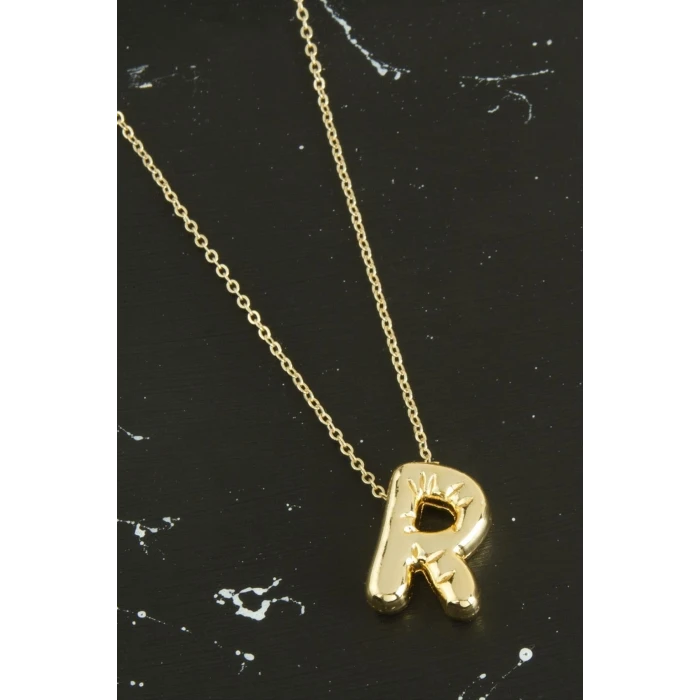 R Harfli Balon Kolye