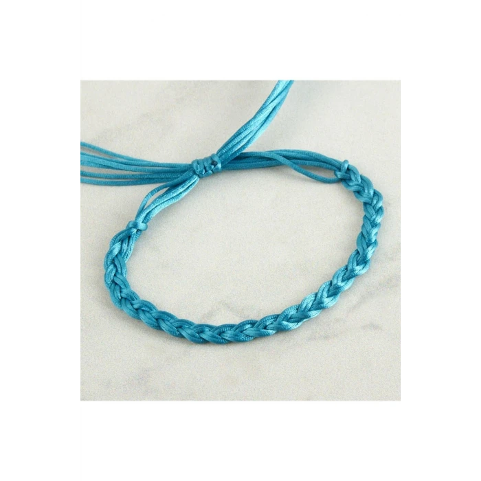 Renkli Örgülü Vinlex İp Halhal